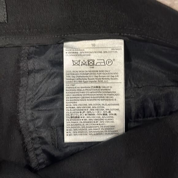 BANANA REPUBLIC Factory Black Sloan Fit Skinny Dress Pants Size 10 - Picture 6 of 10